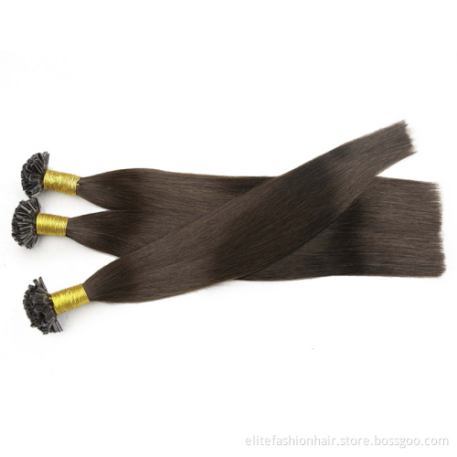 U Tip Hair Wholesale Raw Indian Kinky Curly Itip Keratin Bonds Flat U Remy Human Hair Extensions Micro Links Microlink